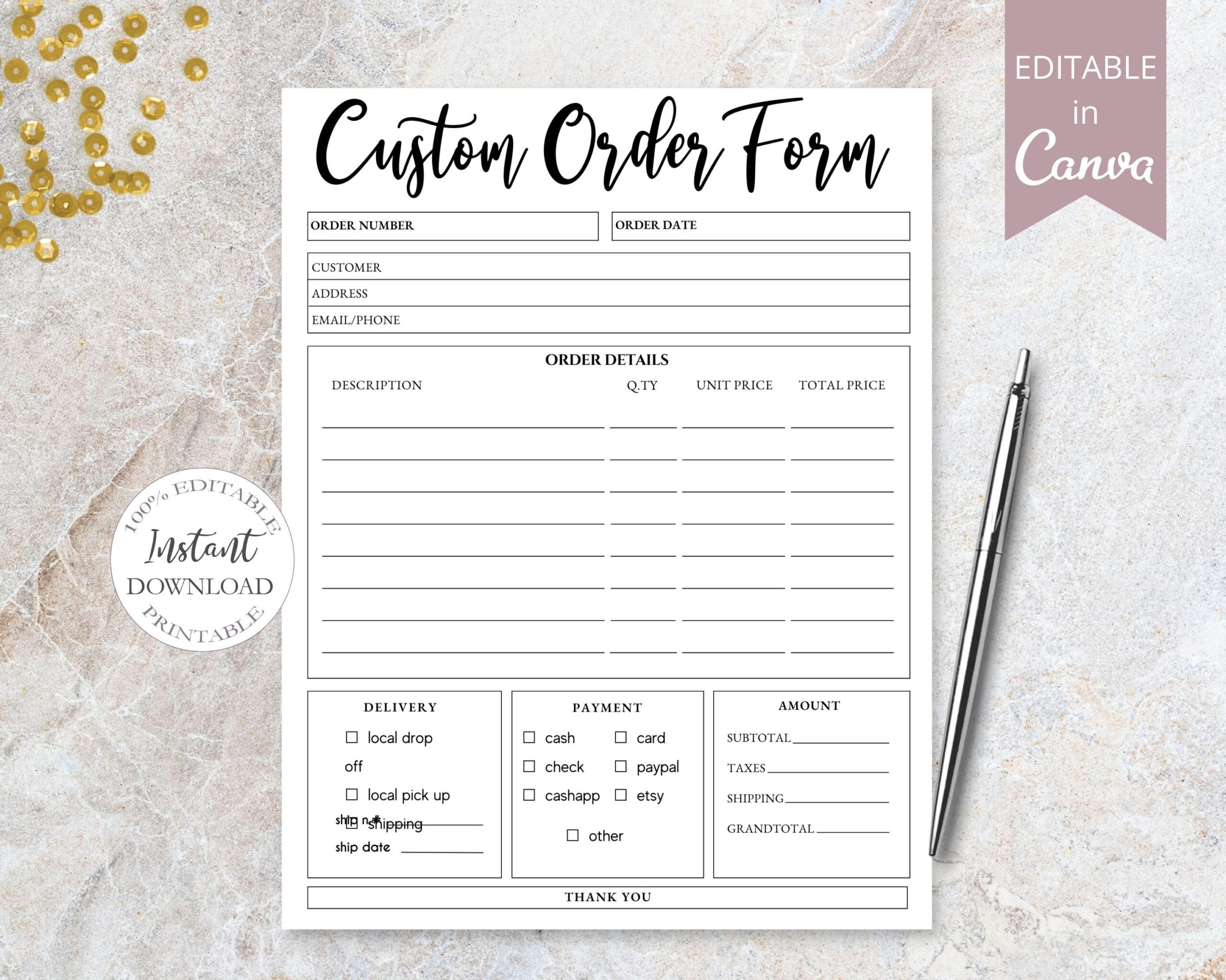 Custom Order Form Template Canva Template Printable Crafters Order Form Etsy Shop Forms Small Business Forms Instant Download Etsy Custom Order Form Template Canva Template Printable Crafters Order Form Etsy Shop Forms Small Business Forms Instant Download Etsy