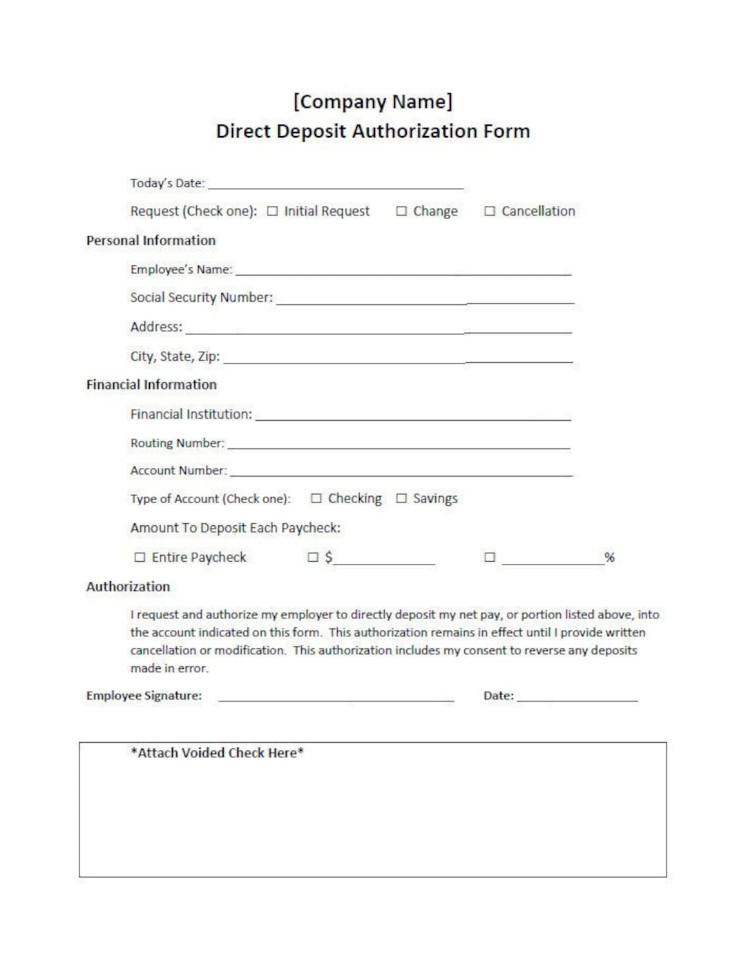 authorization request form authorization request form