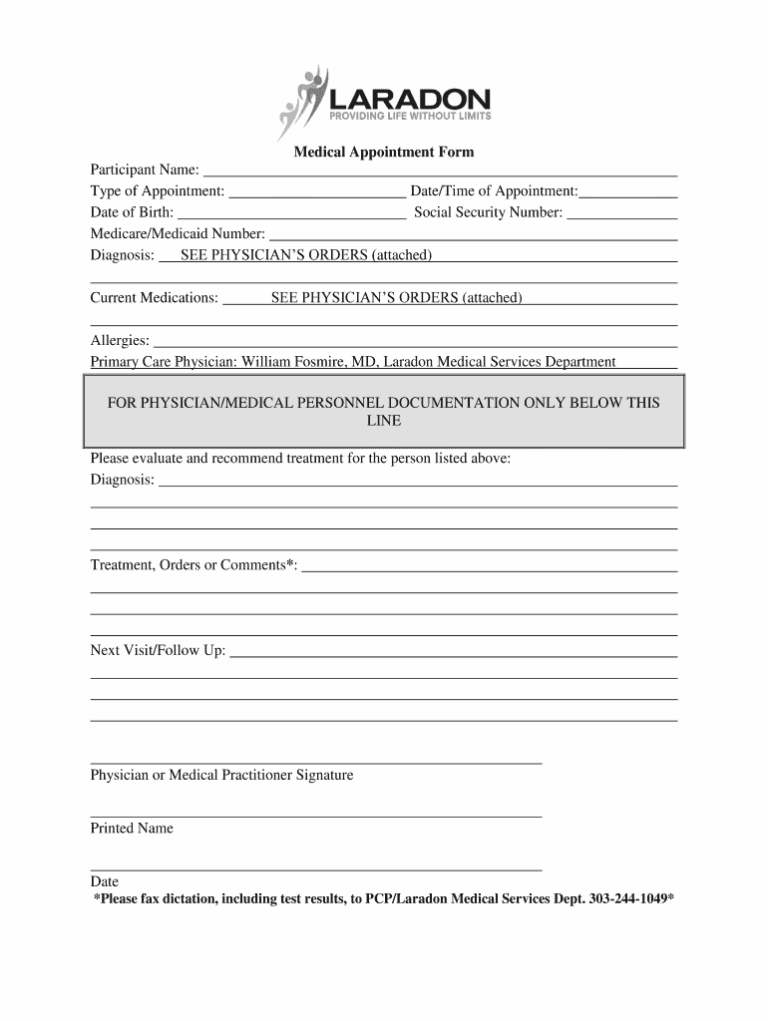Doctor Appointment Template Free Download Fill Out Sign Online DocHub