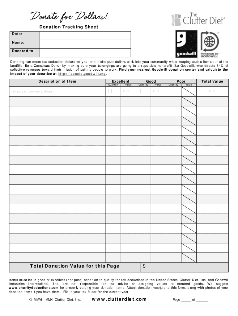 Donation Form Fill Out Sign Online DocHub