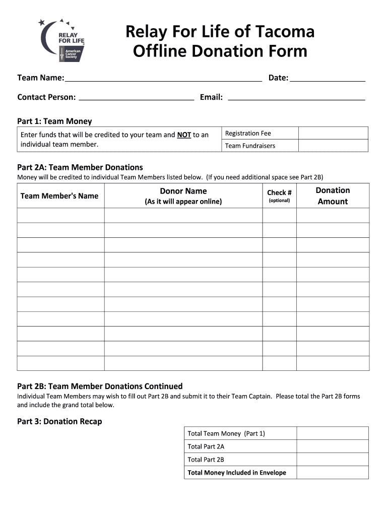 Donation Form Pdf Fill Out Sign Online DocHub