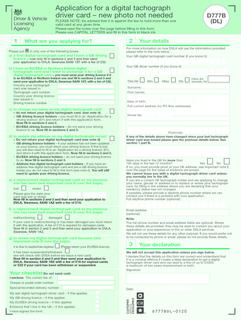 Dvla Application Completion Form Online Fill Out Sign Online DocHub