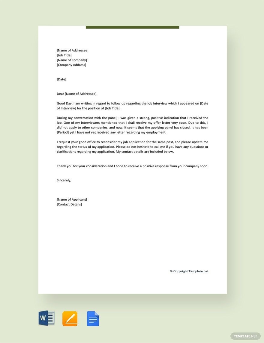 Editable Appeal Letter Templates In Google Docs To Download