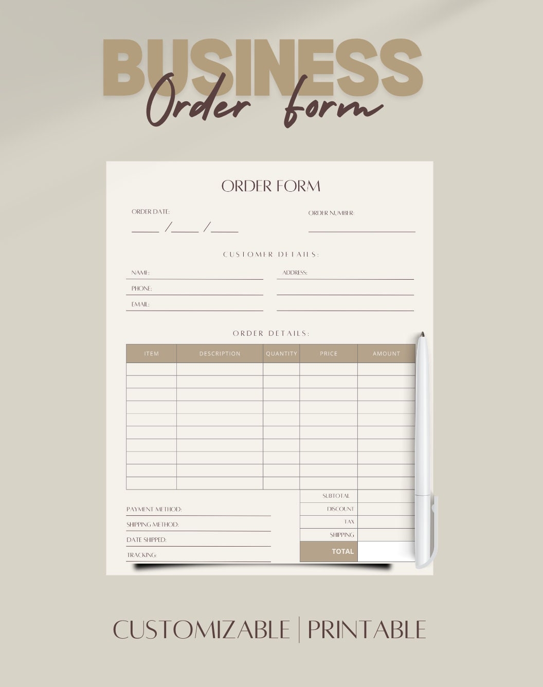 Editable Order Form Business Form Small Business Order Form Crafters Order Form Template Printable Order Form Business Order Form Etsy Editable Order Form Business Form Small Business Order Form Crafters Order Form Template Printable Order Form Business Order Form Etsy