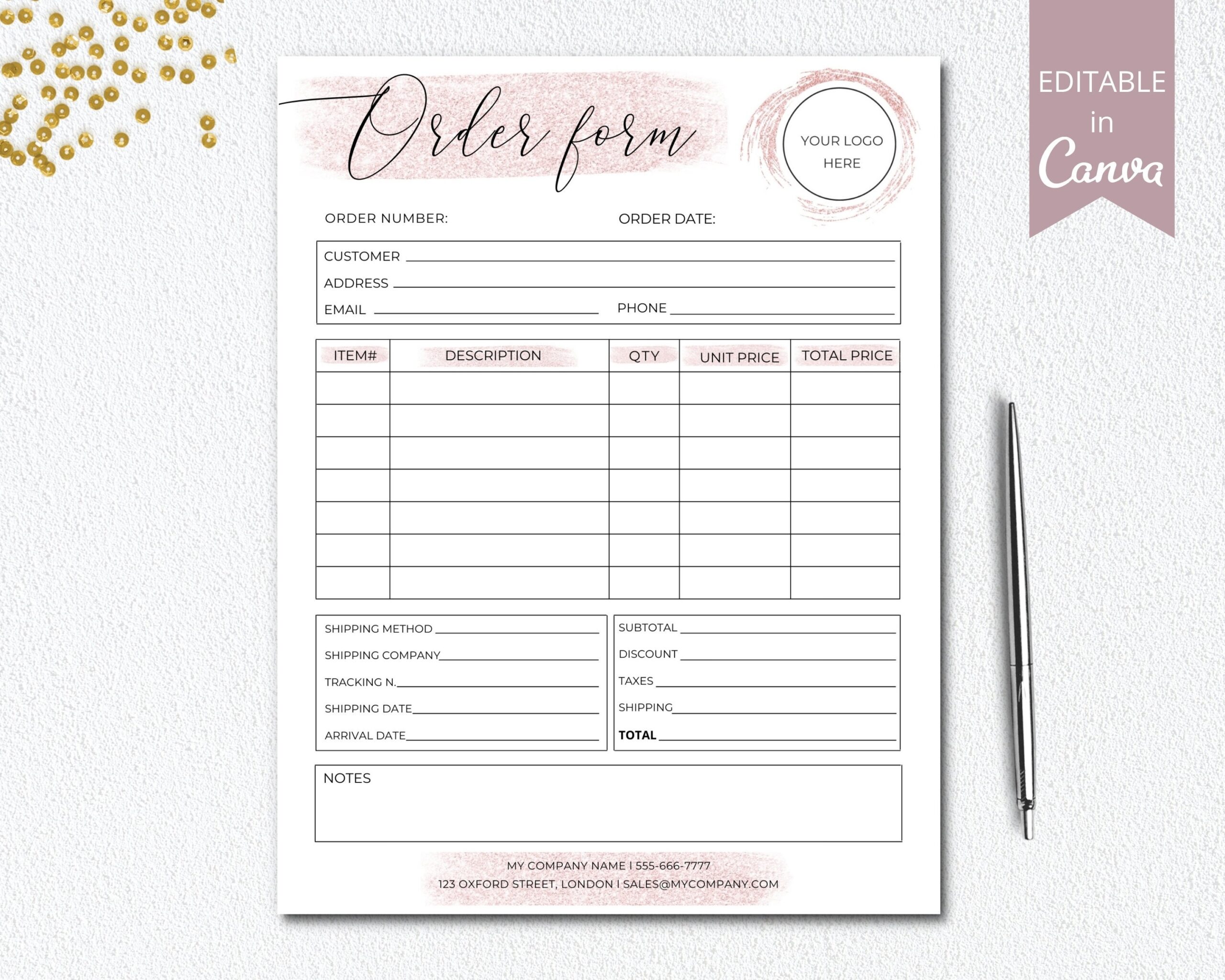 Editable Order Form Small Business Forms Printable Craft Order Forms Order Form Template Business Canva Template DTP 004 Etsy Editable Order Form Small Business Forms Printable Craft Order Forms Order Form Template Business Canva Template DTP 004 Etsy