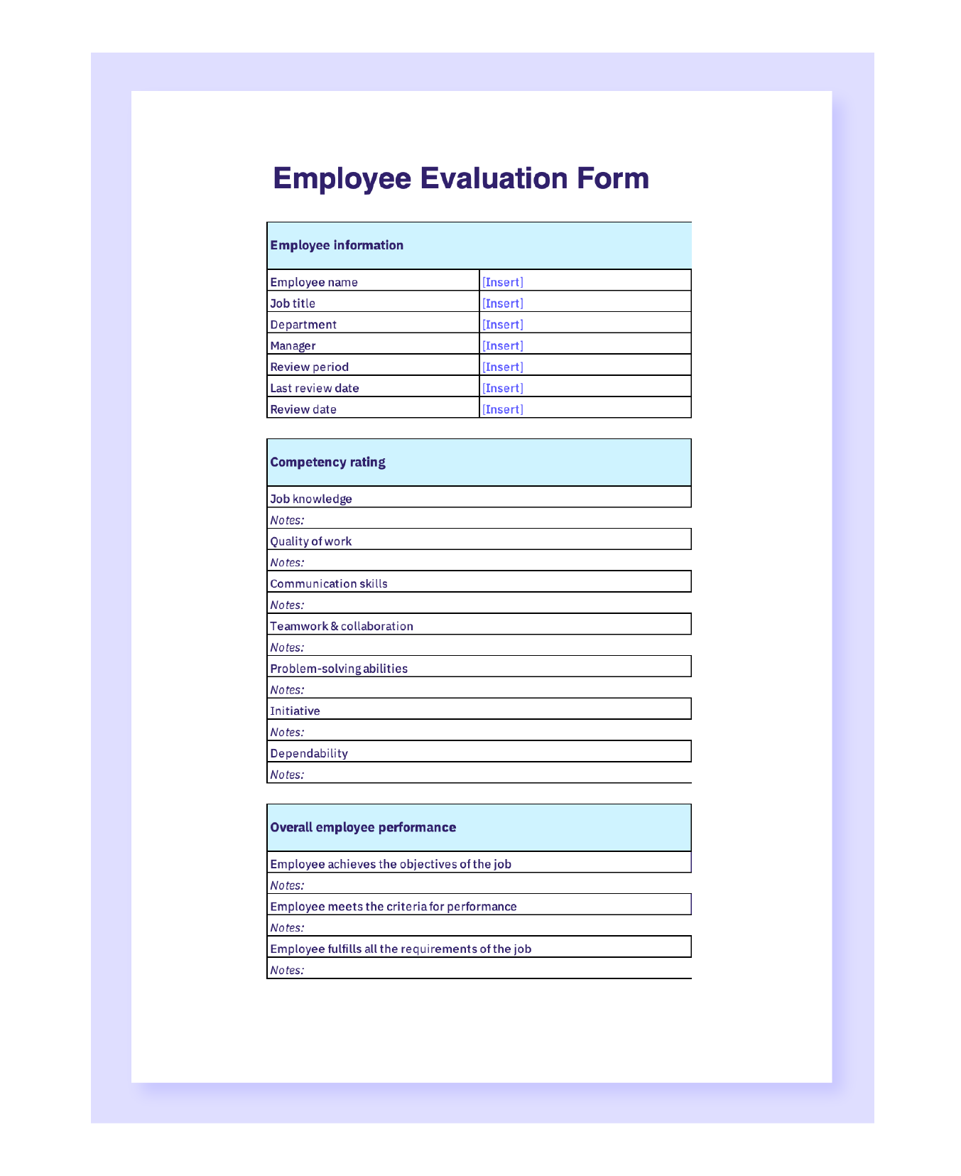 Employee Evaluation Template And Guide Free Download AIHR Employee Evaluation Template And Guide Free Download AIHR
