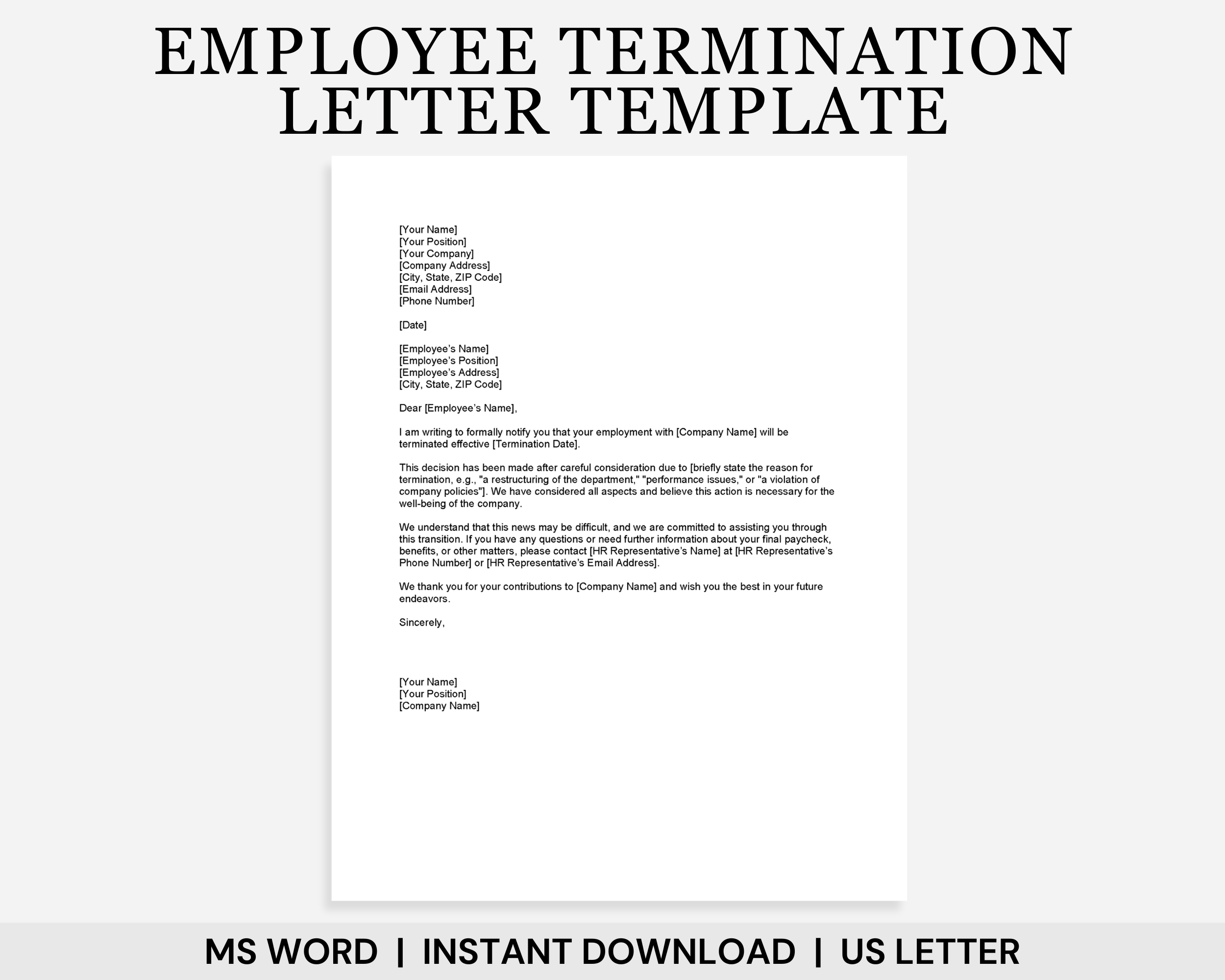 Employee Termination Letter Template Job Termination Letter Template Termination Letter Made By Teachers Employee Termination Letter Template Job Termination Letter Template Termination Letter Made By Teachers