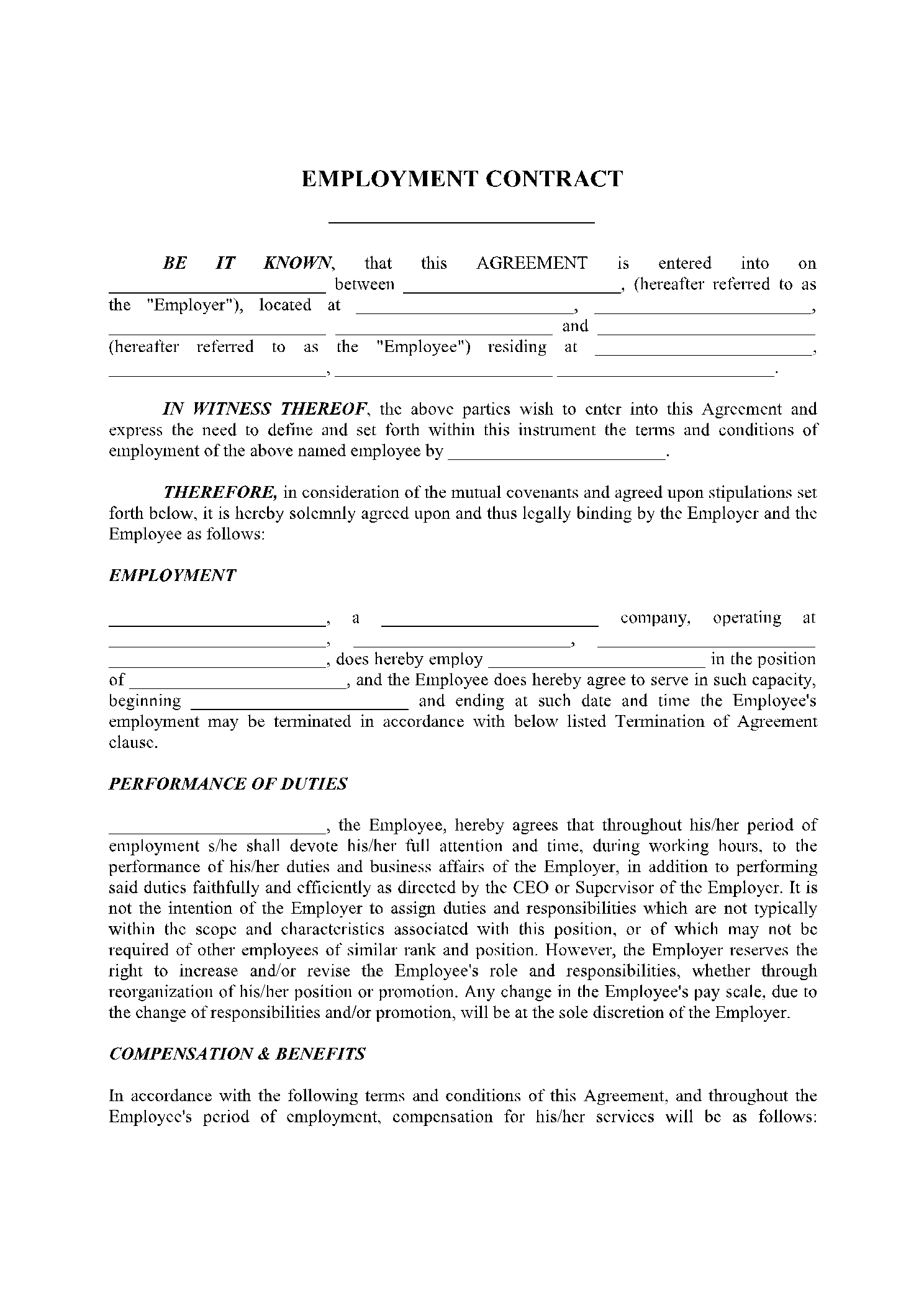 Employement Contract Template In 2021 Free Sample CocoSign Employement Contract Template In 2021 Free Sample CocoSign