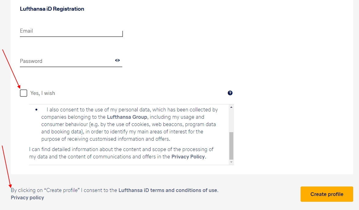 Examples Of I Agree To Privacy Policy Checkboxes Privacy Policies