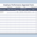 EXCEL Of Simple Employee Performance Appraisal Form xlsx WPS Free Templates