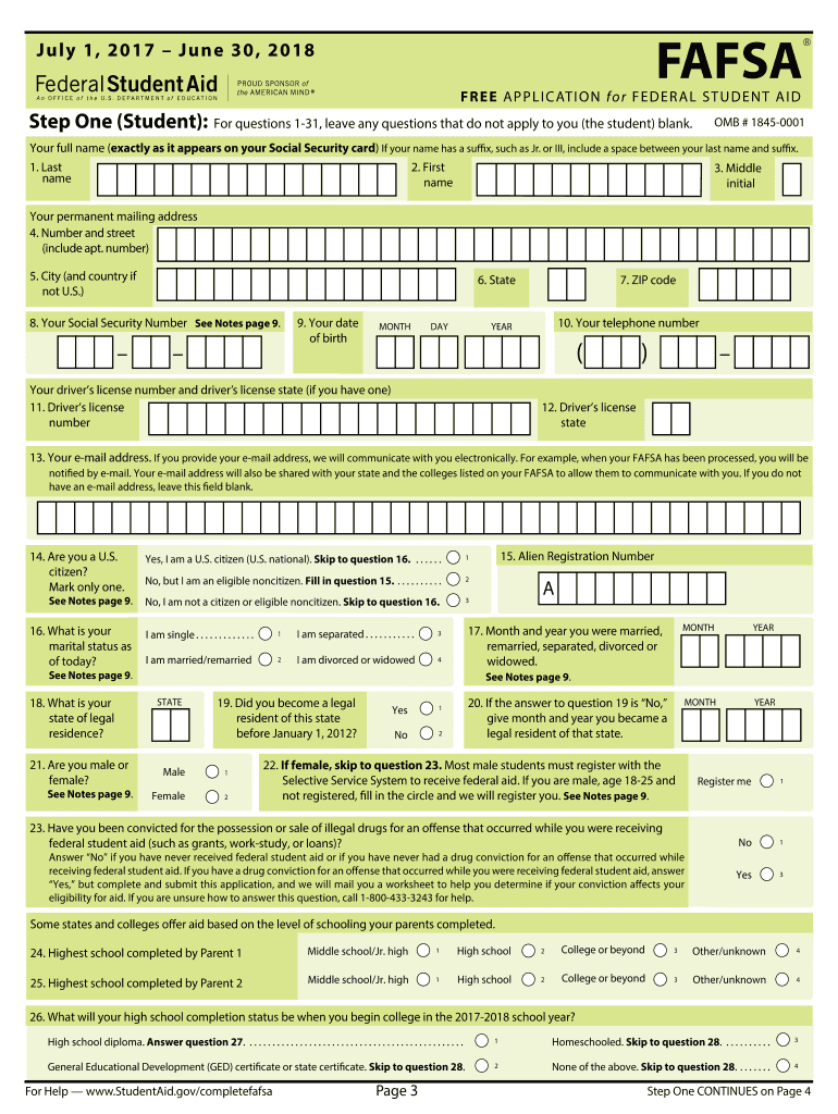 Fafsa Example Fill Out Sign Online DocHub