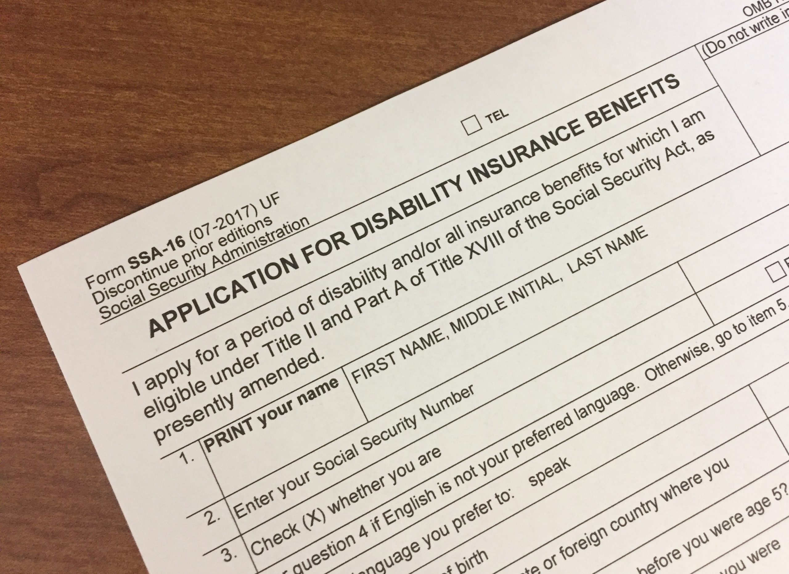 social security disability application form printable