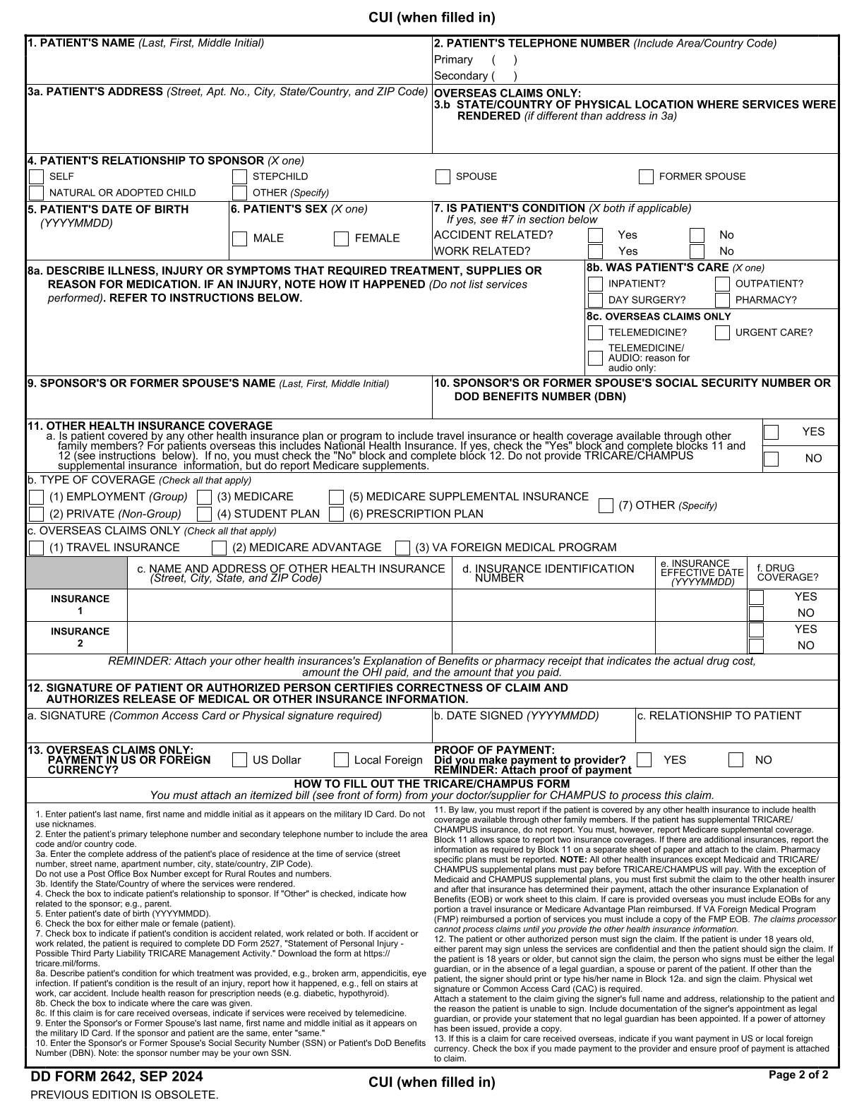 Fill Form DD 2813 2024 2025 Department Of Defense Dental Exam