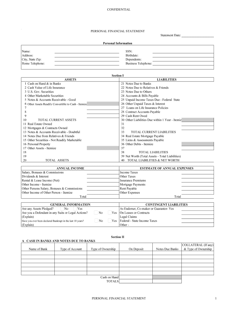 Financial Statement Fill Out Sign Online DocHub