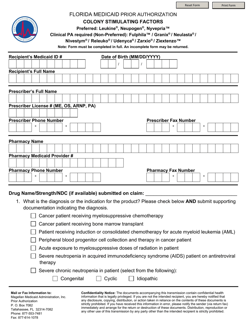 florida medicaid printable application form
