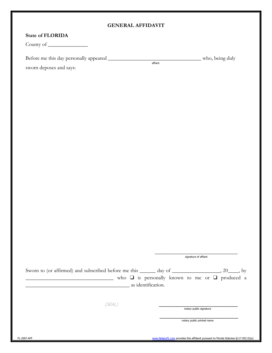 Florida General Affidavit Form Fill Out Sign Online And Download PDF Templateroller Florida General Affidavit Form Fill Out Sign Online And Download PDF Templateroller