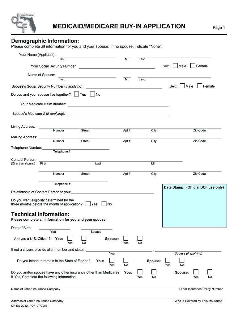 Florida Medicaid Application Fill Out Sign Online DocHub