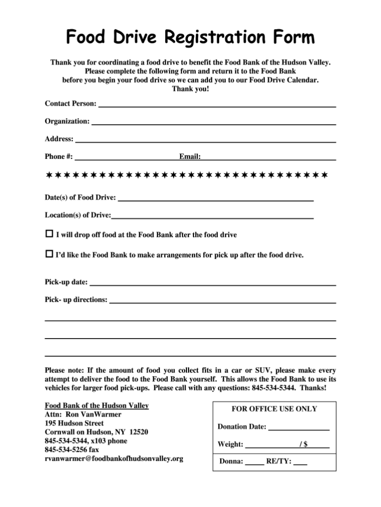Food Bank Application Online Fill Out Sign Online DocHub