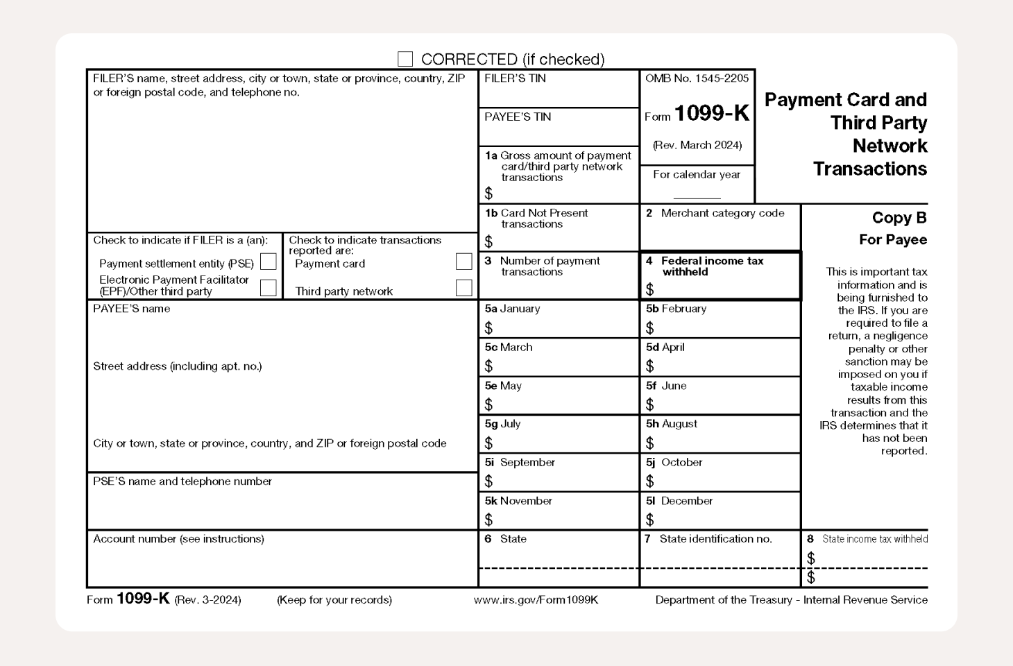 Form 1099 K A Guide For The Self Employed