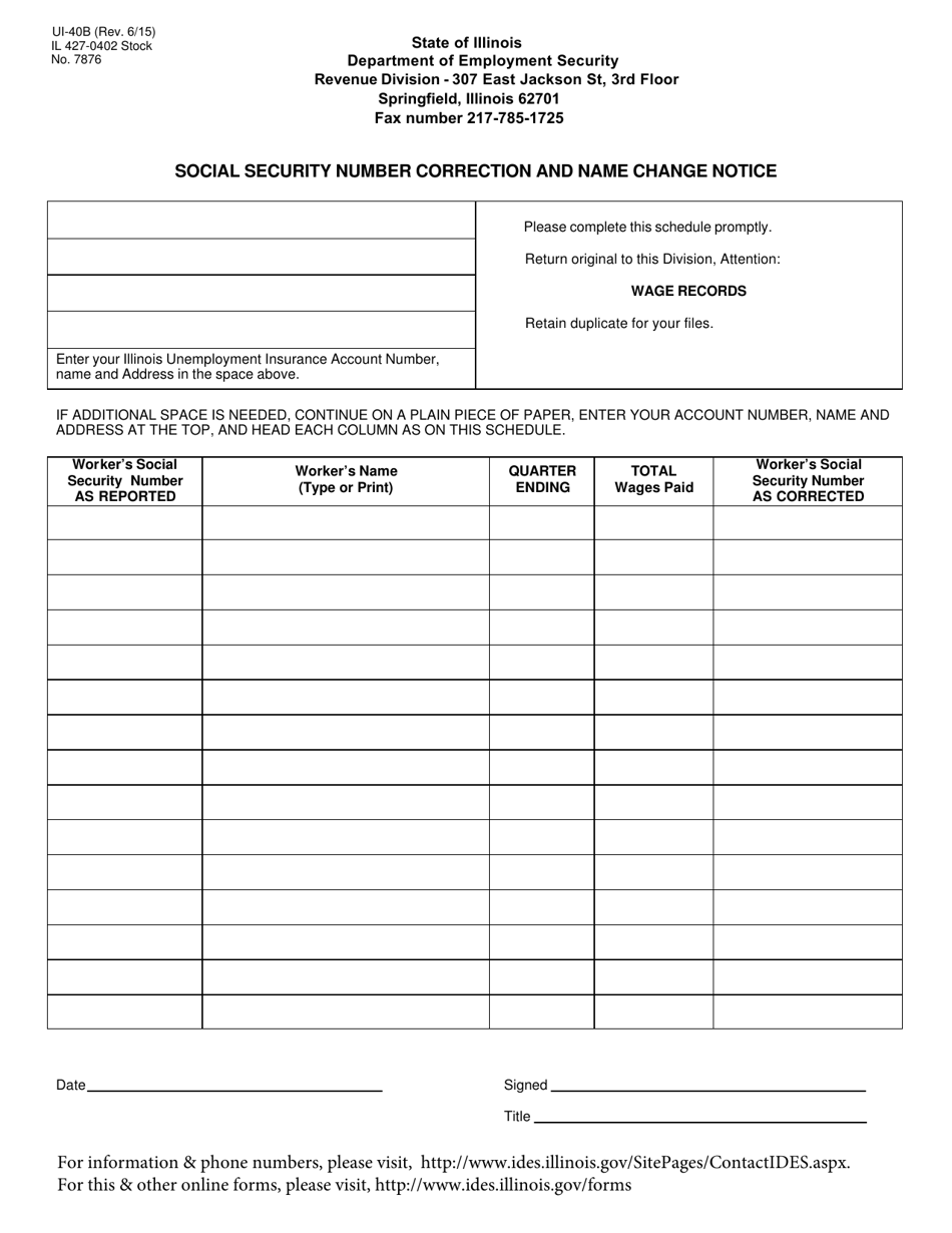 social security name change form