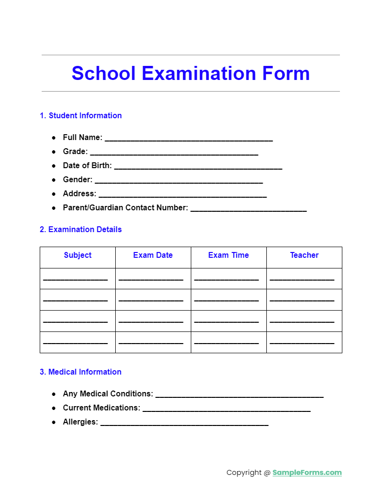 FREE 14 Examination Application Form Samples PDF MS Word Google Docs FREE 14 Examination Application Form Samples PDF MS Word Google Docs