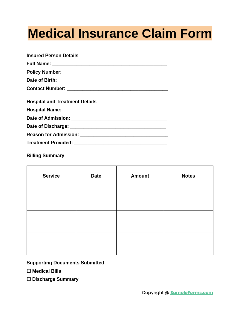 claim form sample claim form sample