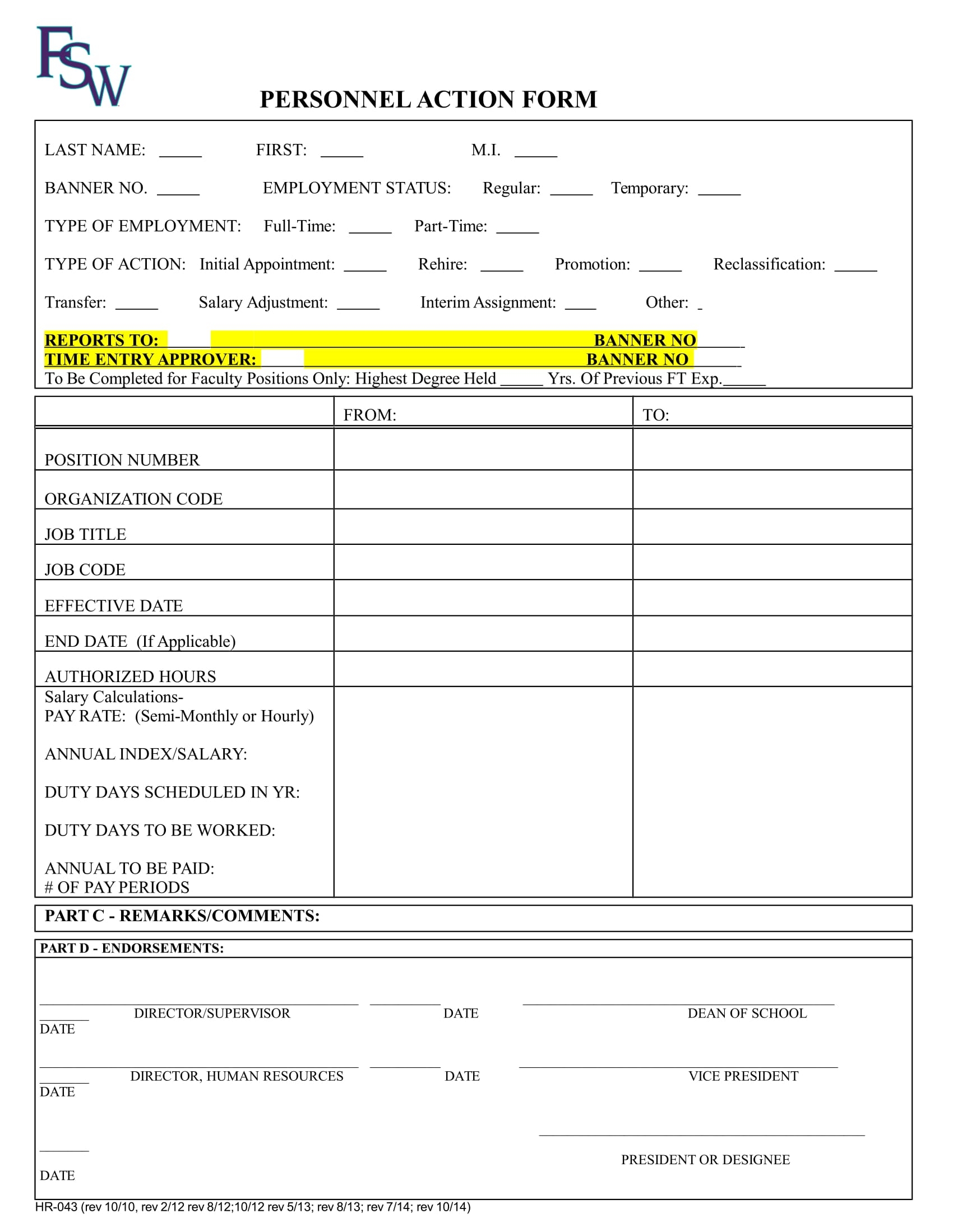 FREE 28 Personnel Action Forms In MS Word PDF Excel