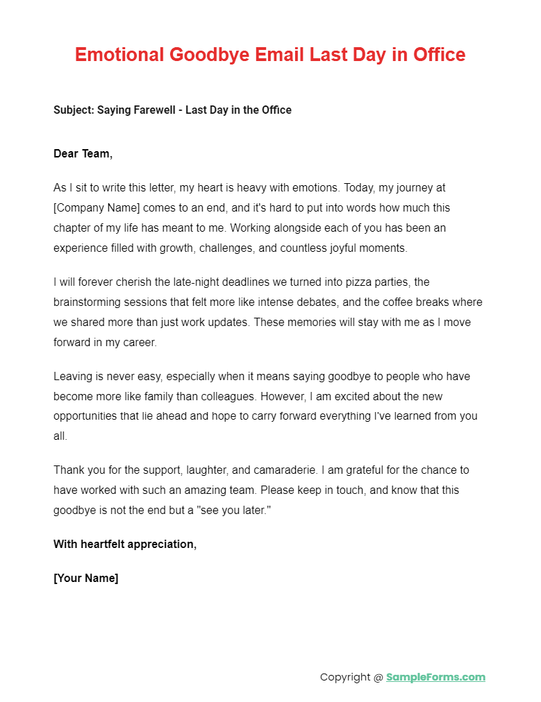 FREE 9 Farewell Letter To Colleagues Samples PDF MS Word Google Docs