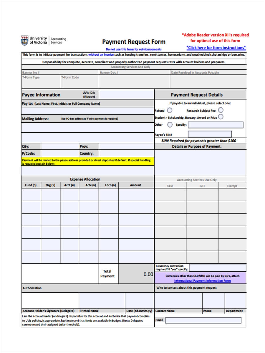 accounting form