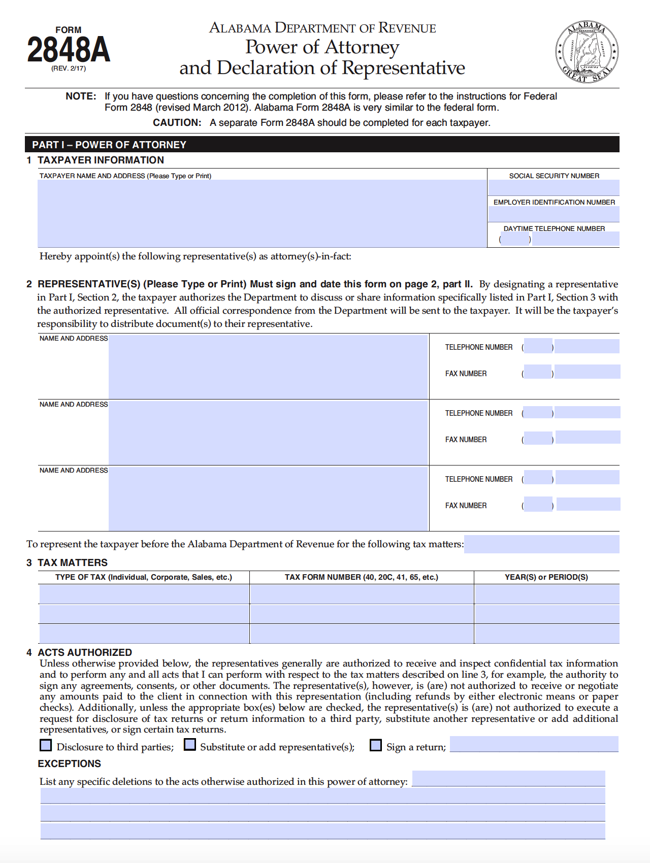 Free Alabama Power Of Attorney Forms PDF Templates Free Alabama Power Of Attorney Forms PDF Templates