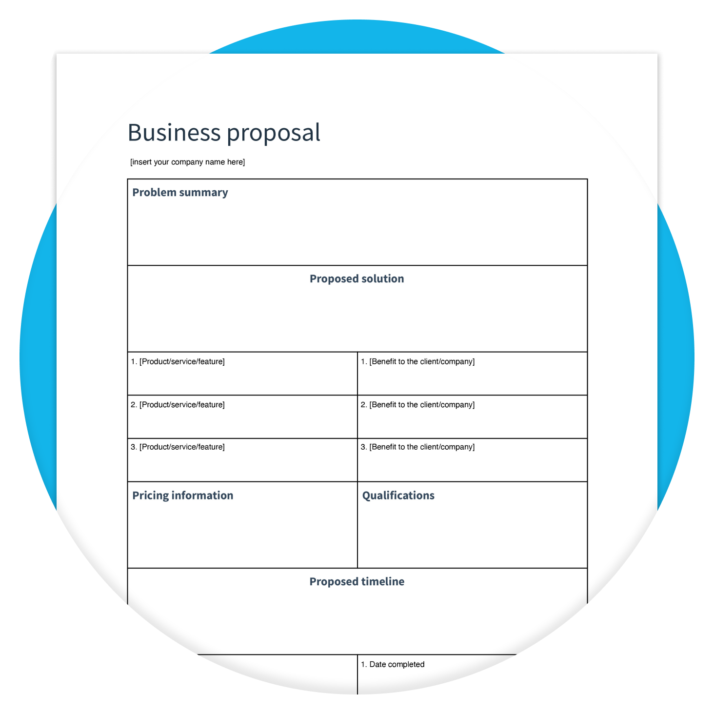 Free Business Proposal Template Xero US Free Business Proposal Template Xero US