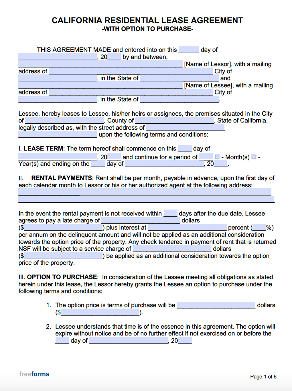 lease purchase agreement
