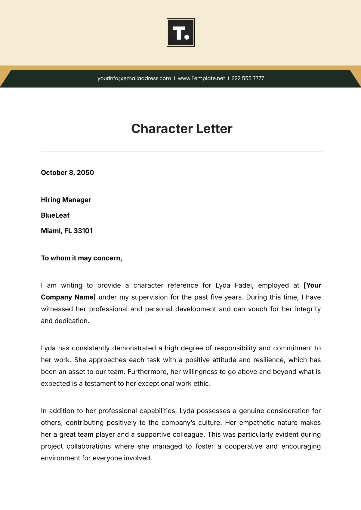 Free Character Letter Templates Editable And Printable Free Character Letter Templates Editable And Printable