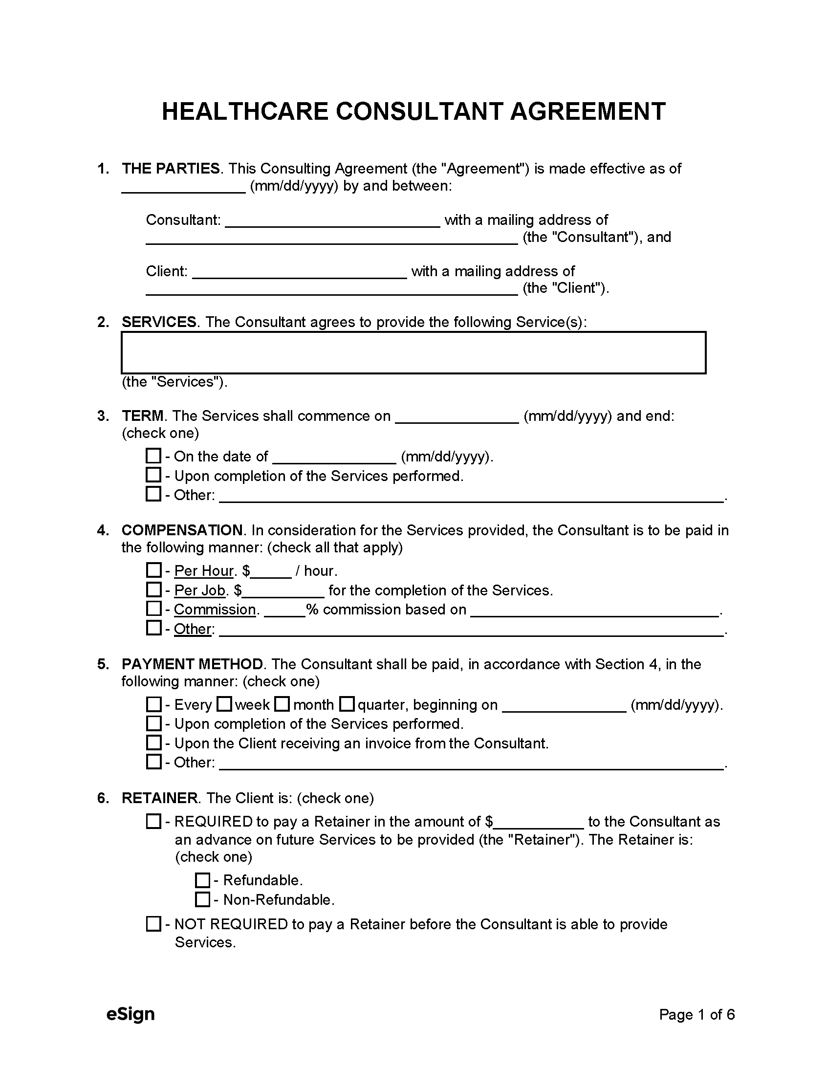 Free Consulting Agreement Templates 24 PDF Word