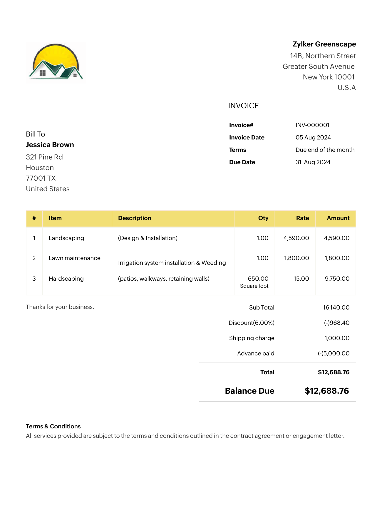 Free Contractor Invoice Template For Download