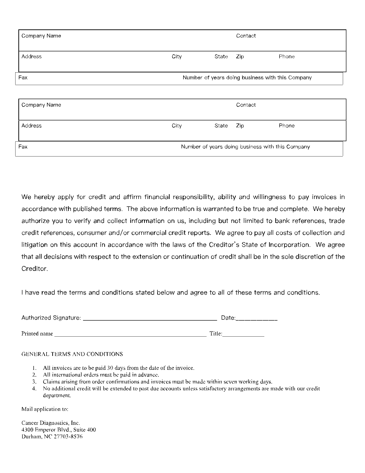 Free Credit Report Authorization Form Template CocoSign