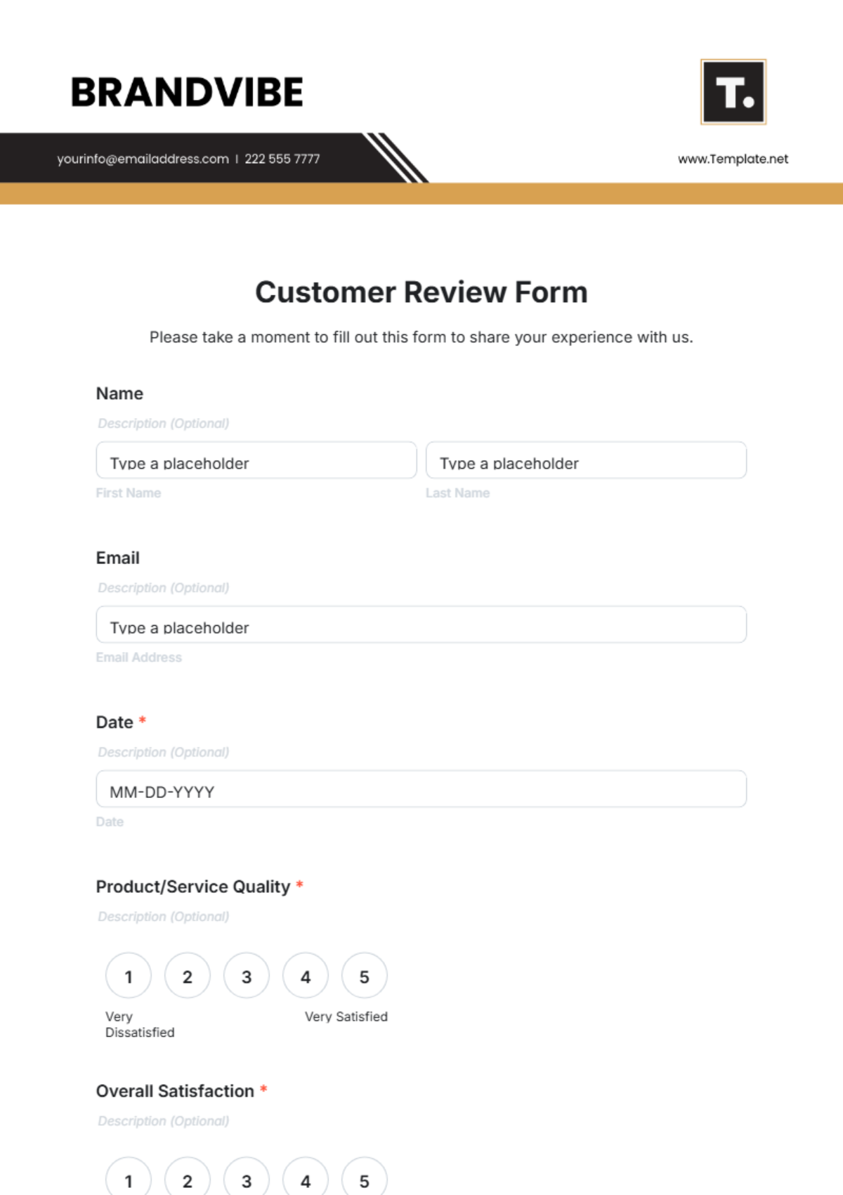 Free Customer Review Form Template To Edit Online Free Customer Review Form Template To Edit Online