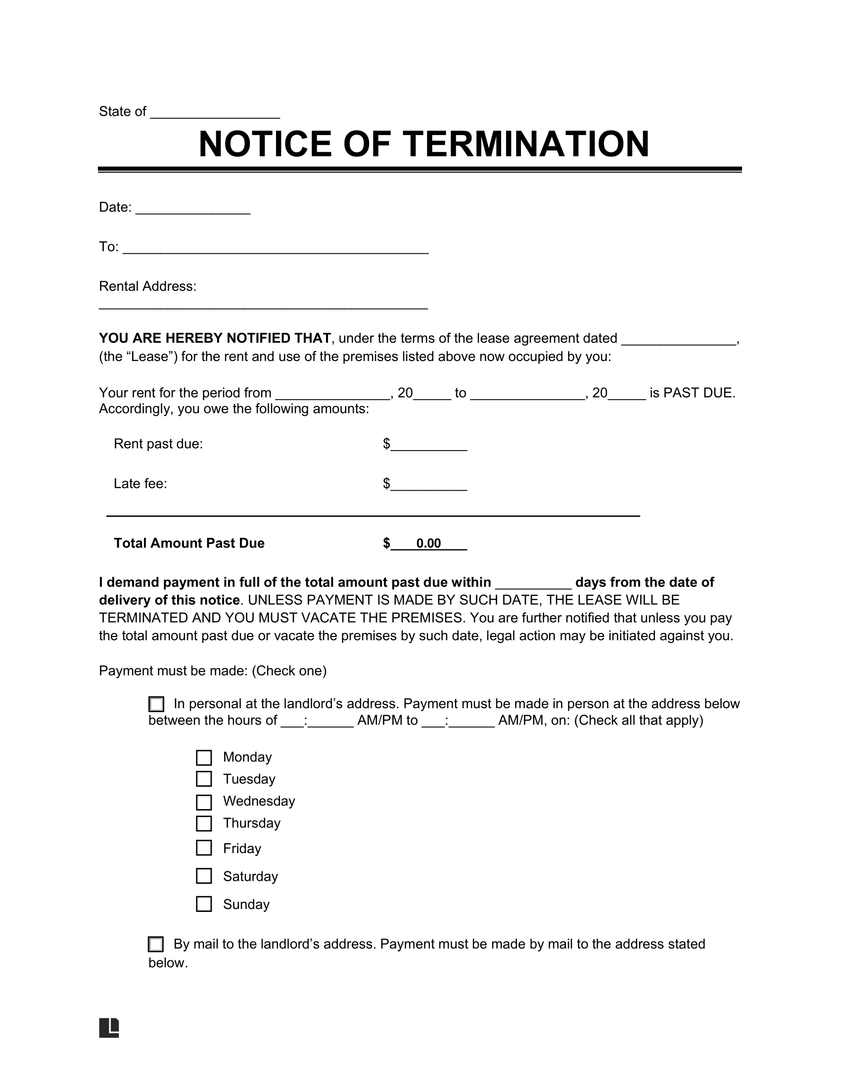 Free Eviction Notice Template Download By Type Reason Or Notice Period Legal Eviction Forms For Every State Free Eviction Notice Template Download By Type Reason Or Notice Period Legal Eviction Forms For Every State