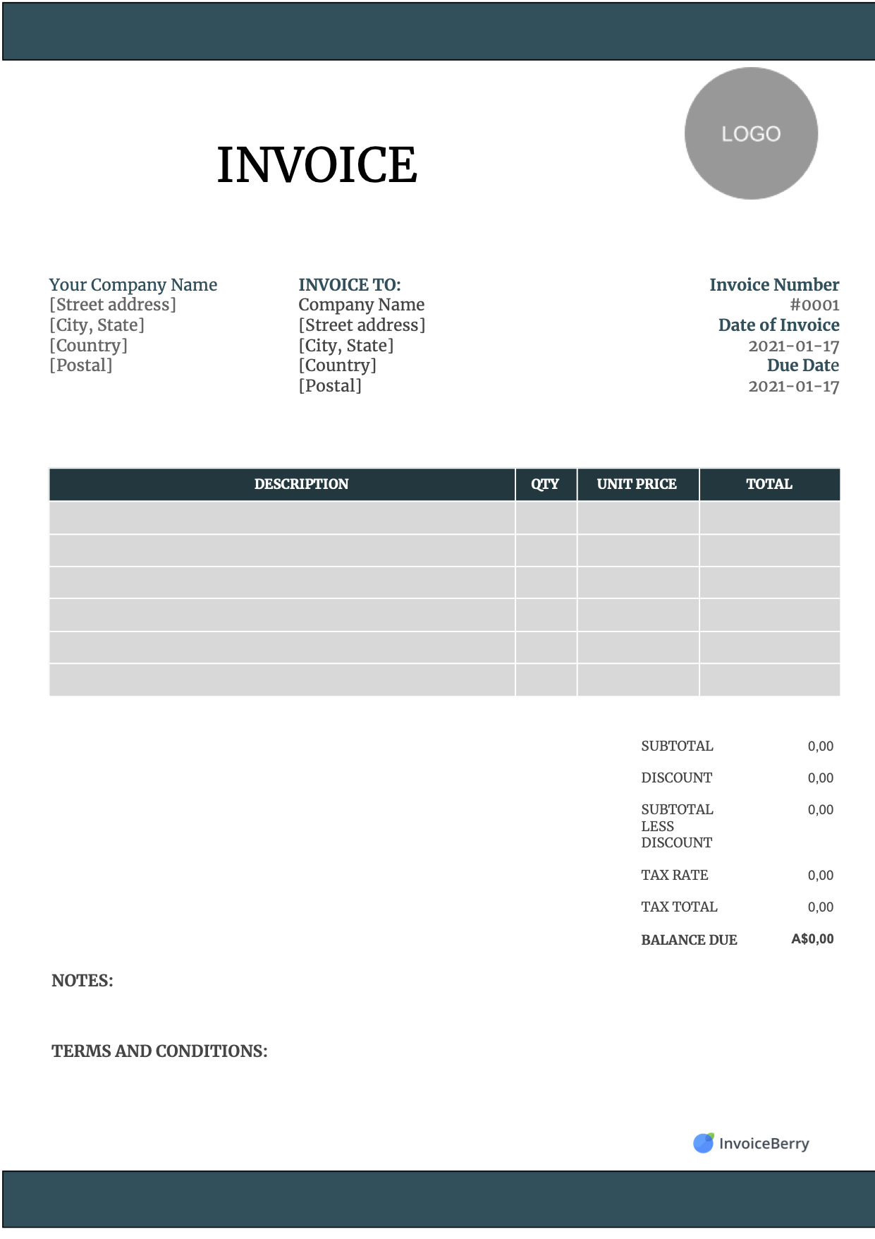 Free Invoice Templates Download All Formats And Industries InvoiceBerry Free Invoice Templates Download All Formats And Industries InvoiceBerry