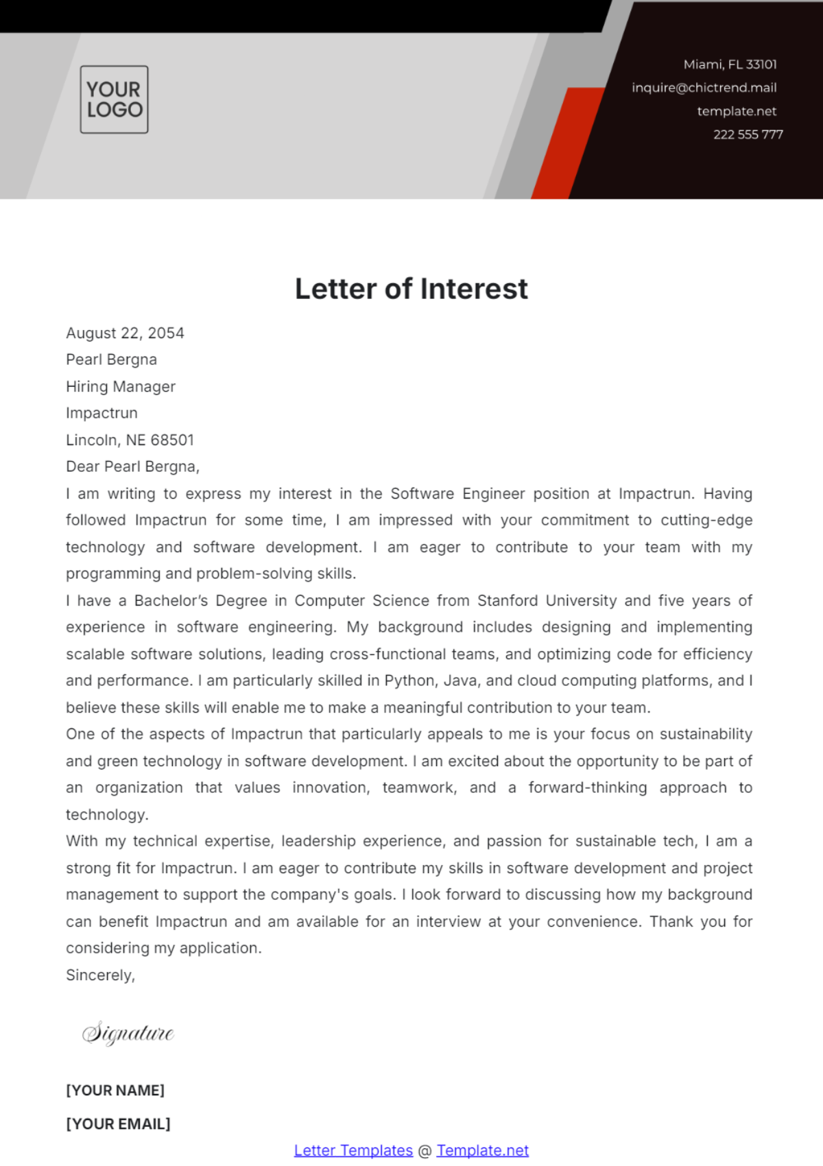letter of interest