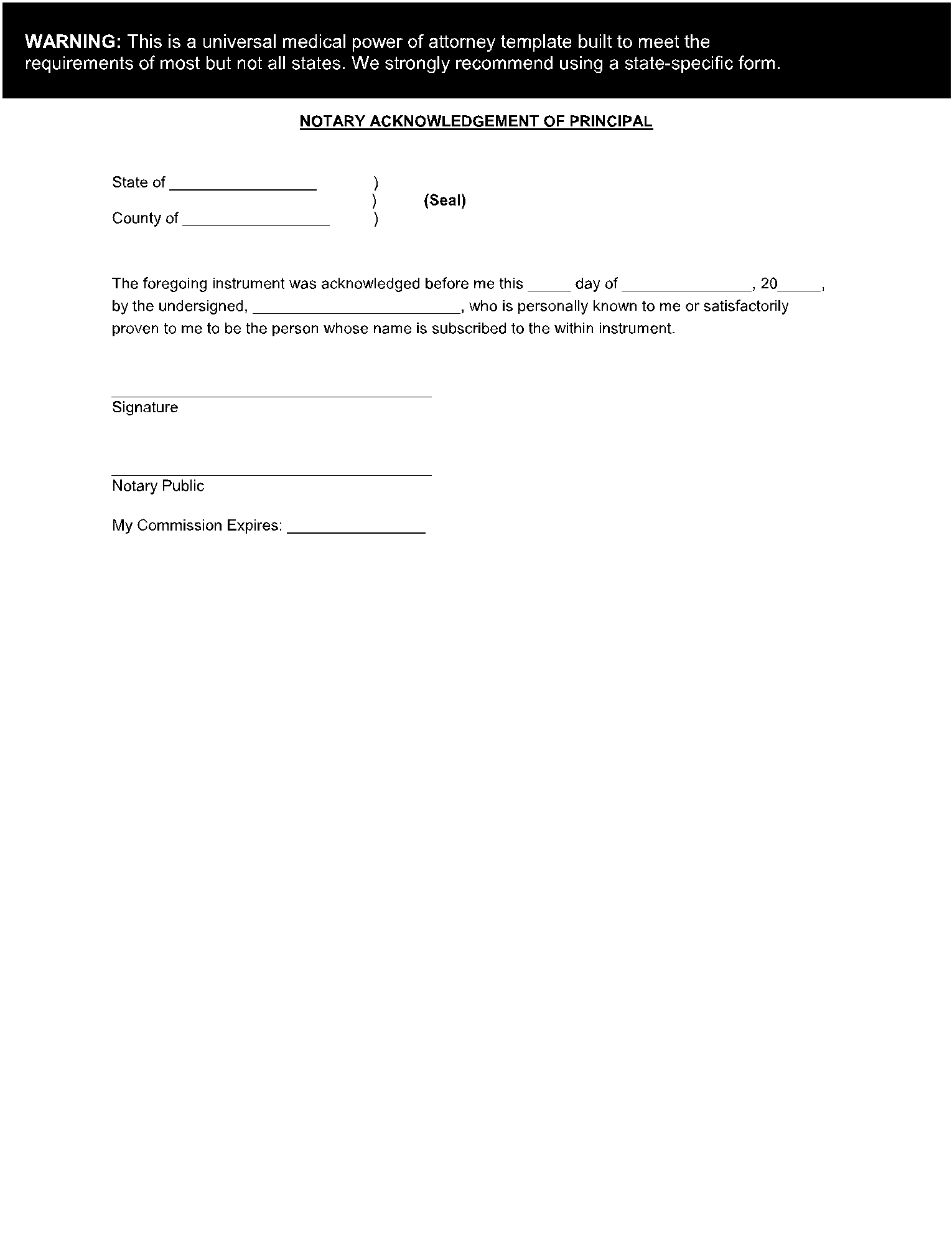 Free Medical Power Of Attorney Forms PDF CocoSign
