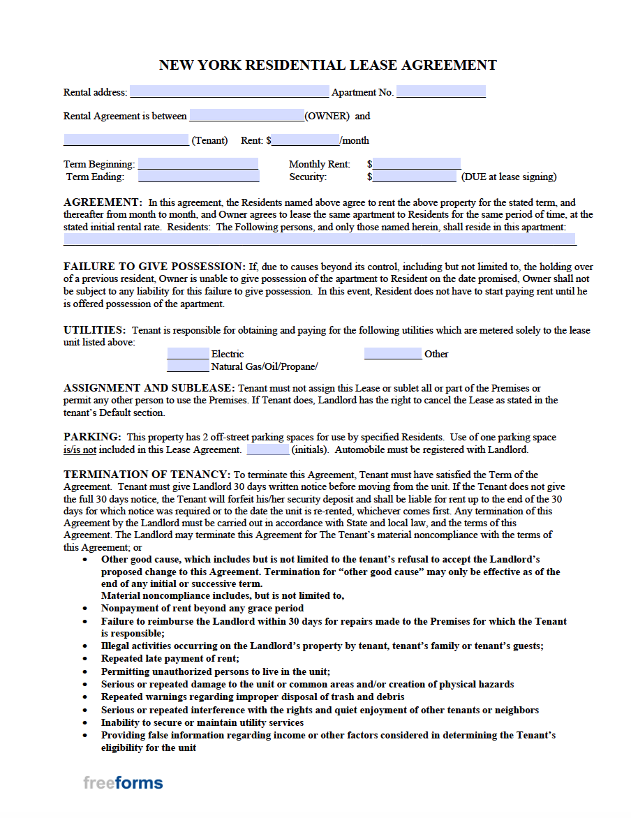 sample rental agreement