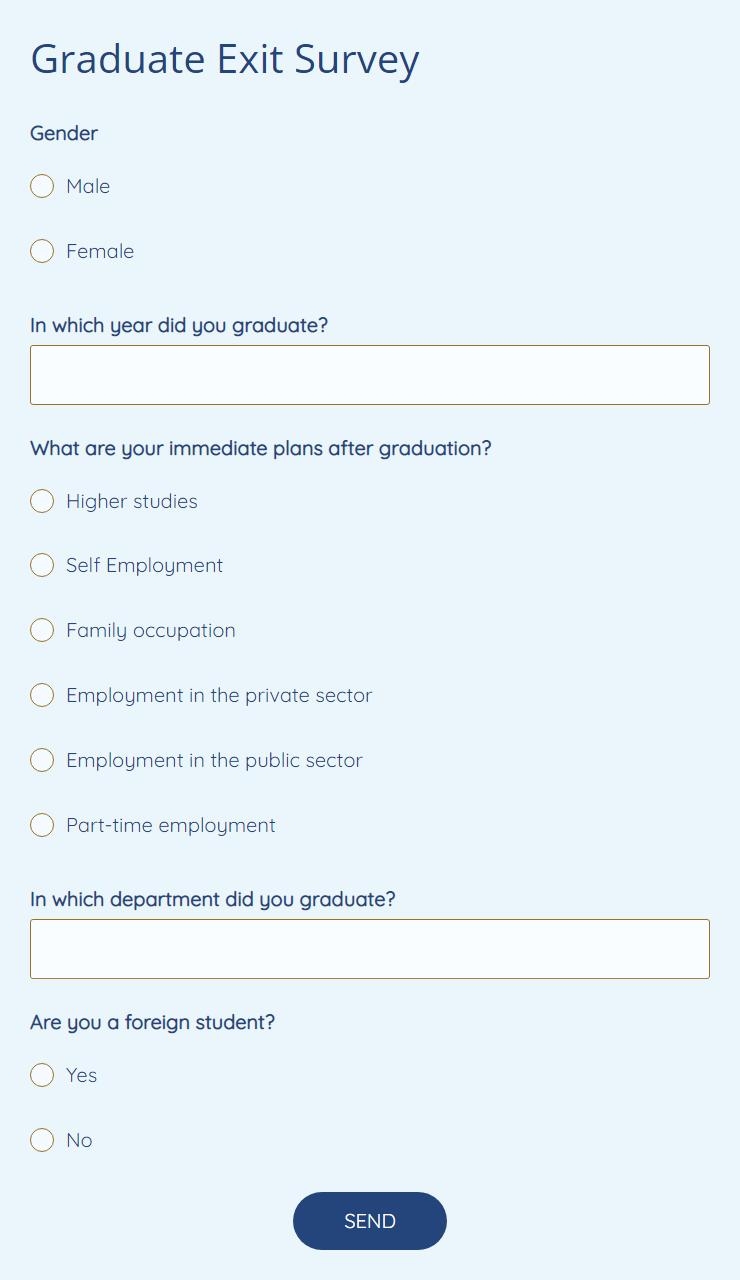 Free Online School Survey Templates 123FormBuilder