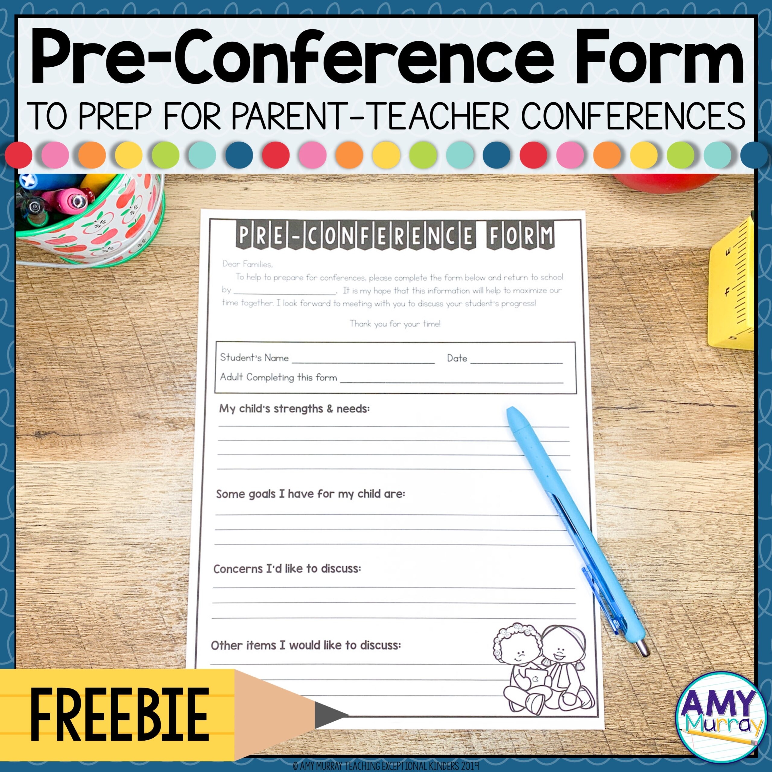 FREE Parent Teacher Conference Preview Form Teaching Exceptional Kinders FREE Parent Teacher Conference Preview Form Teaching Exceptional Kinders