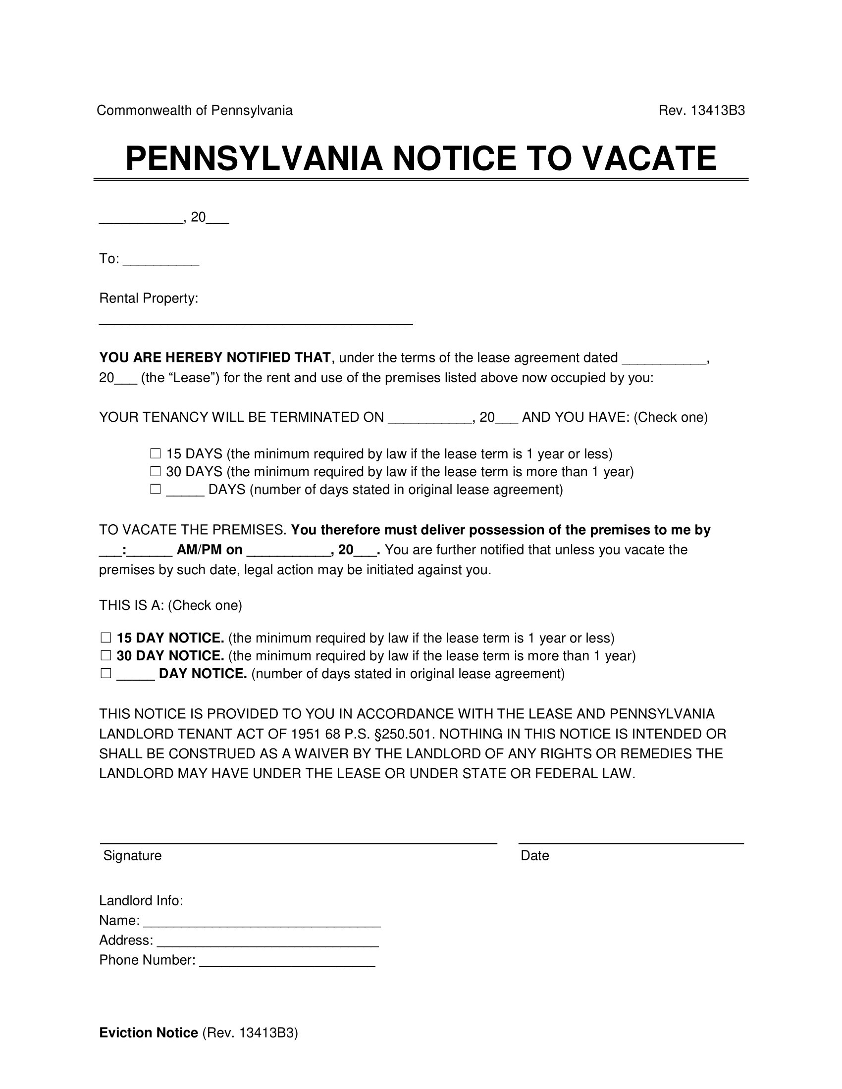 termination of lease agreement