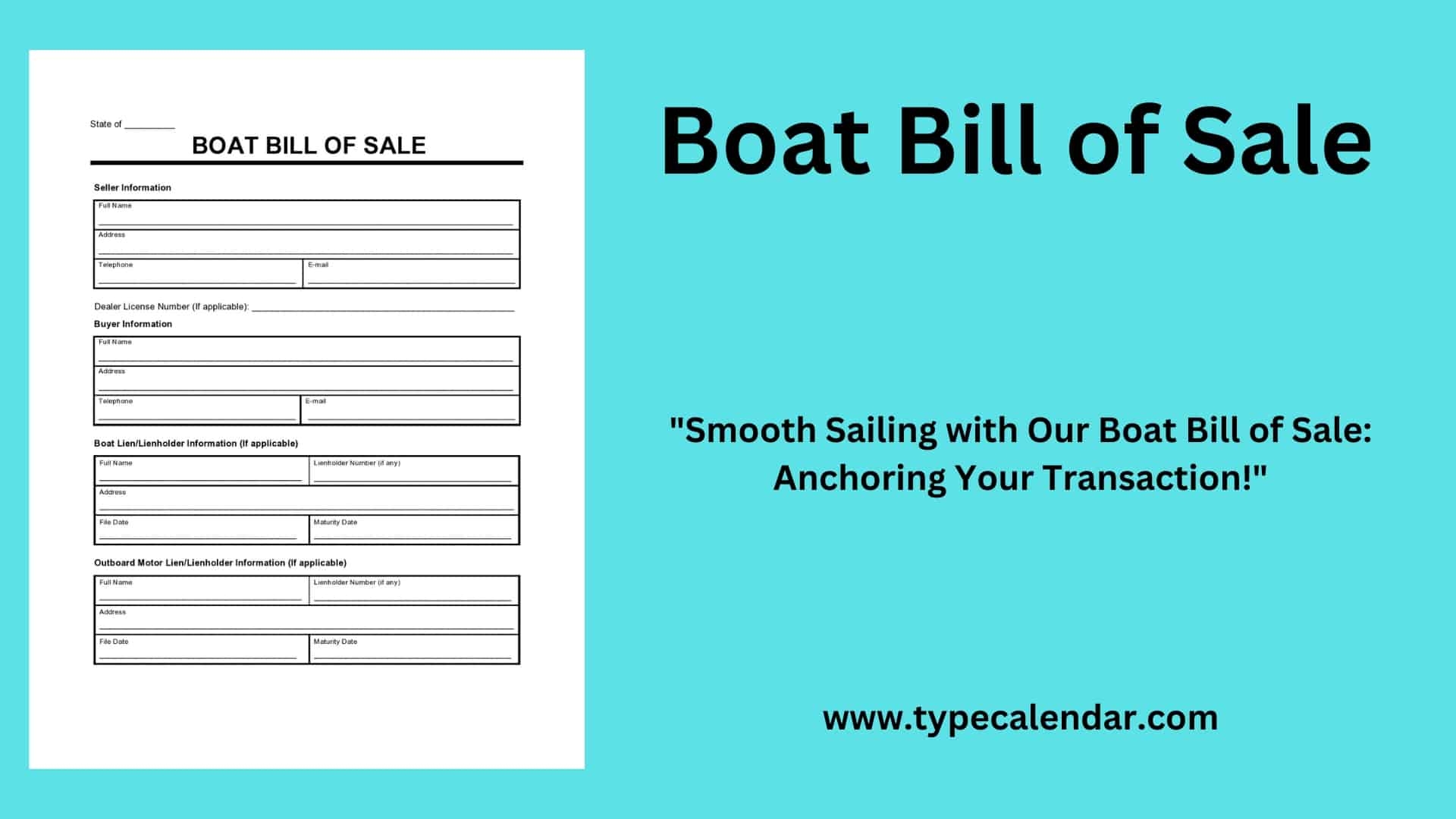 boat bill of sale forms boat bill of sale forms
