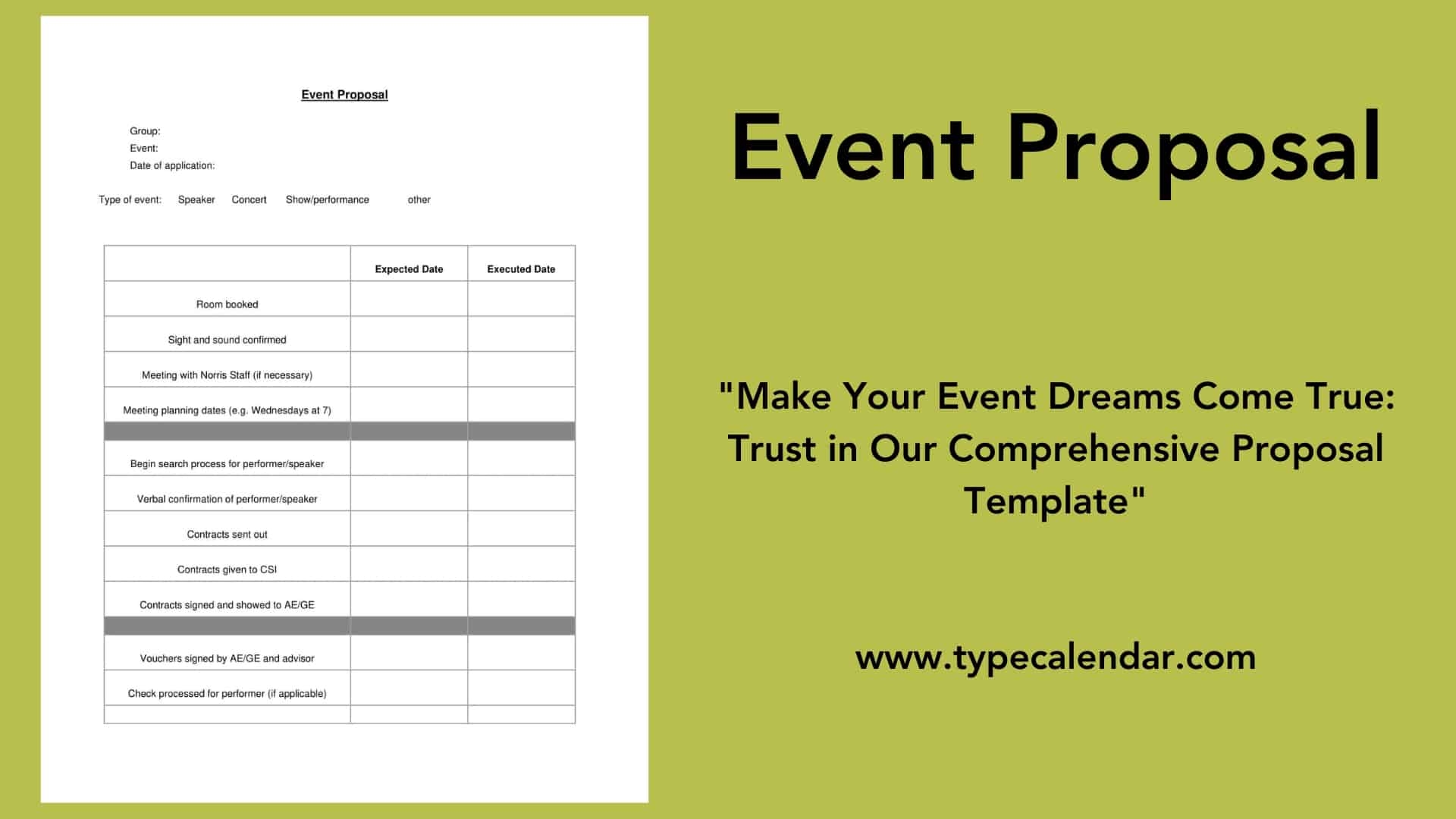 Free Printable Event Proposal Templates PDF Word Free Printable Event Proposal Templates PDF Word