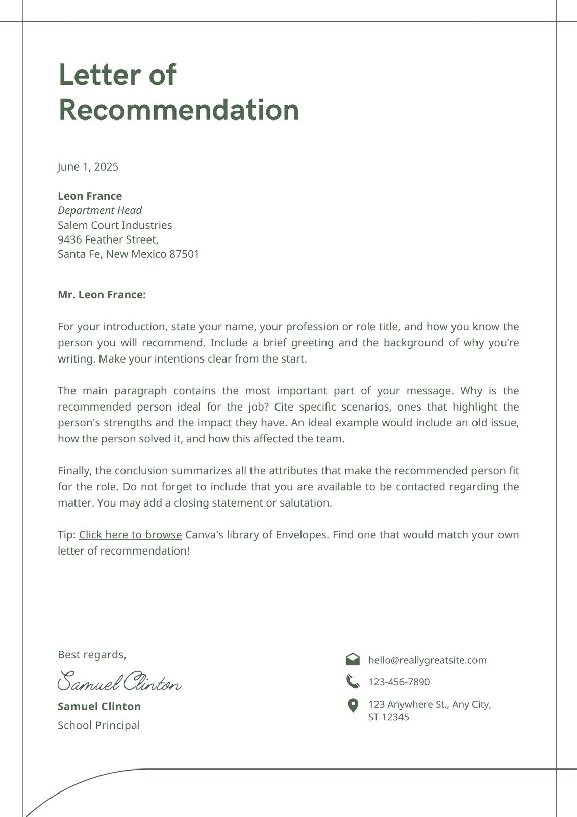 Free Printable Letter Of Recommendation Templates Canva Free Printable Letter Of Recommendation Templates Canva