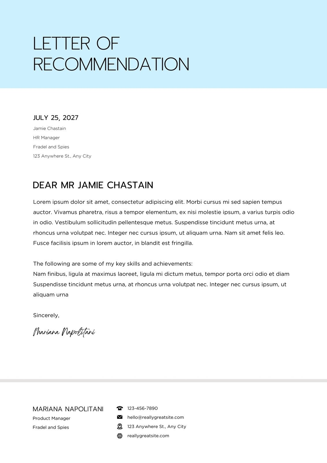 Free Printable Letter Of Recommendation Templates Canva Free Printable Letter Of Recommendation Templates Canva