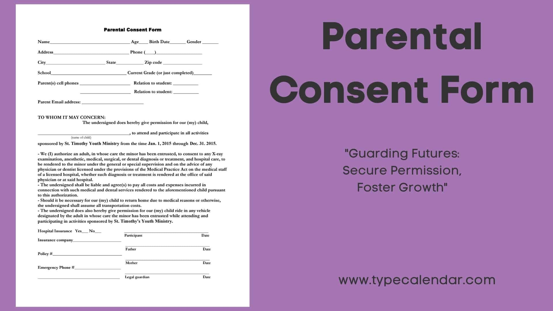 Free Printable Parental Consent Form Templates Travel Passport Word Free Printable Parental Consent Form Templates Travel Passport Word